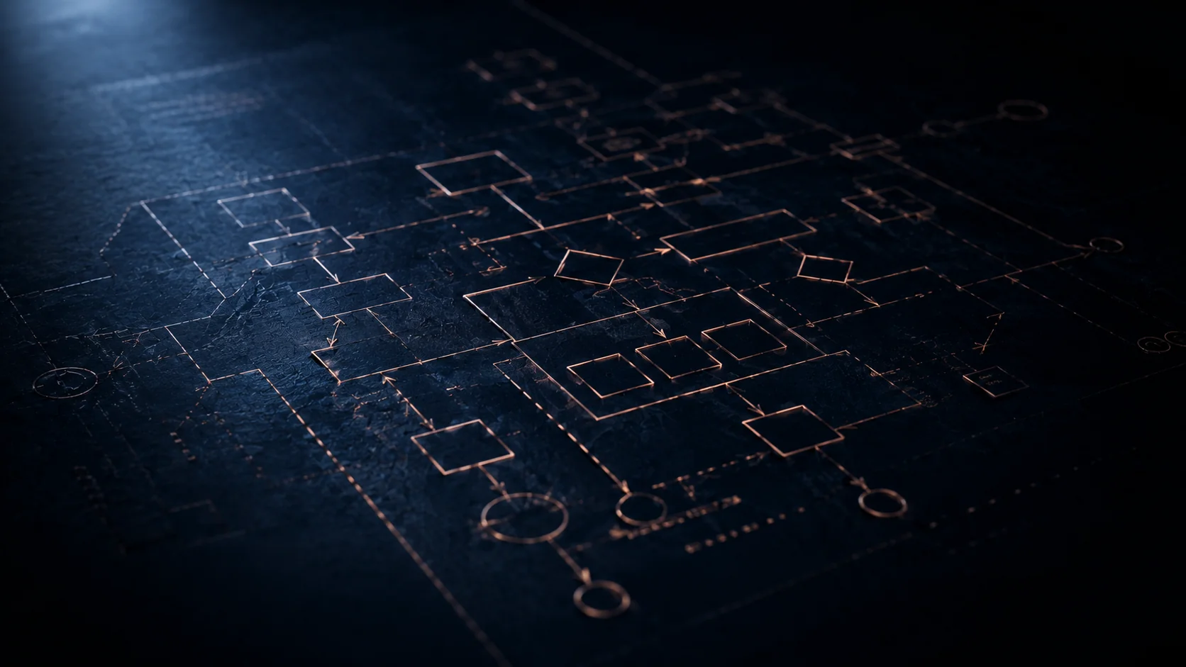 Handgezeichnetes IT-Systemdiagramm auf hellem Papier — Bestandsaufnahme vor der Integration